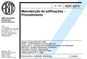 A Norma Brasileira de Manutenção, NBR 5674